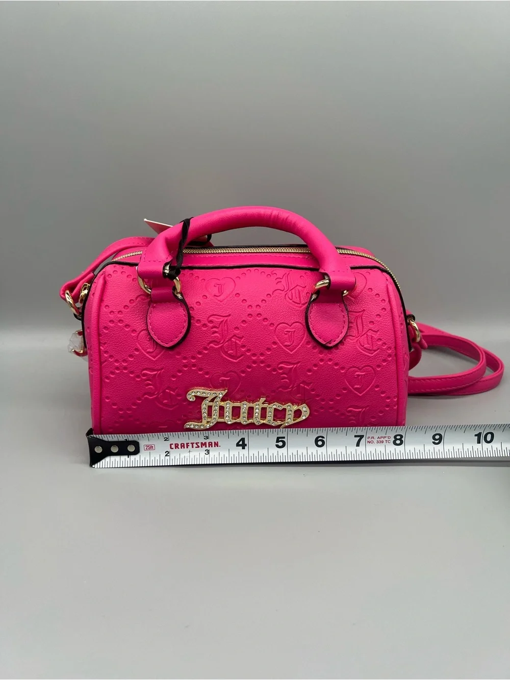 Juicy couture semi charmed satchel crossbody purse